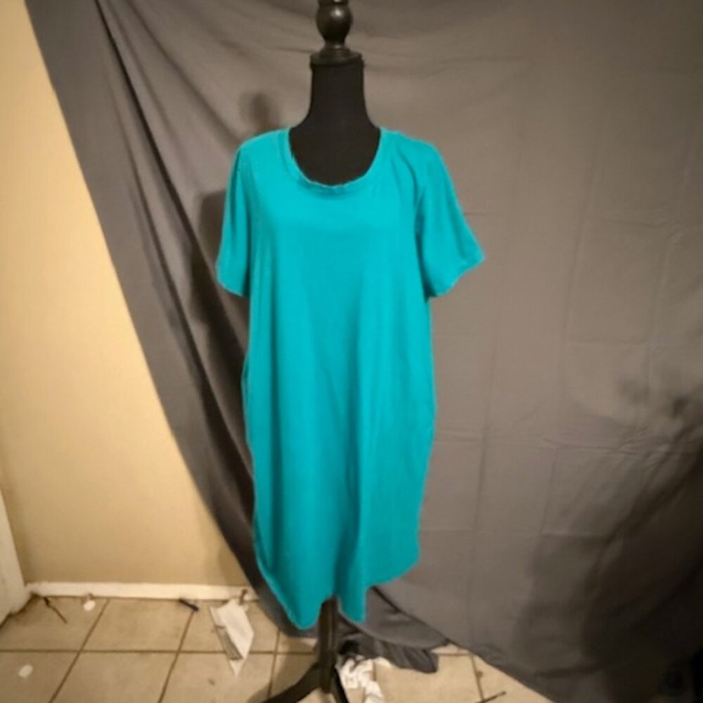 WOMAN WITHIN Shirt Dress Size L(18/20) - Picture 1 of 3